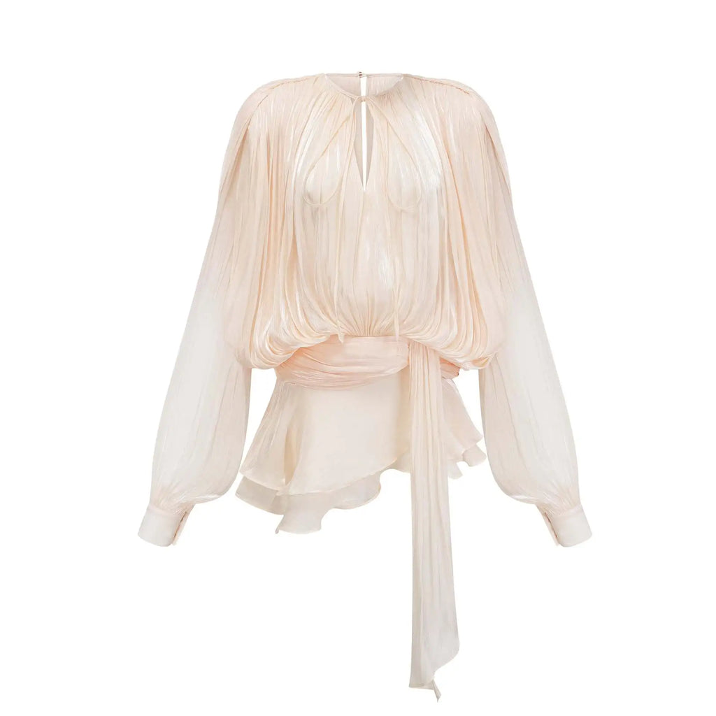 Elegant Chiffon Ruffle Dress