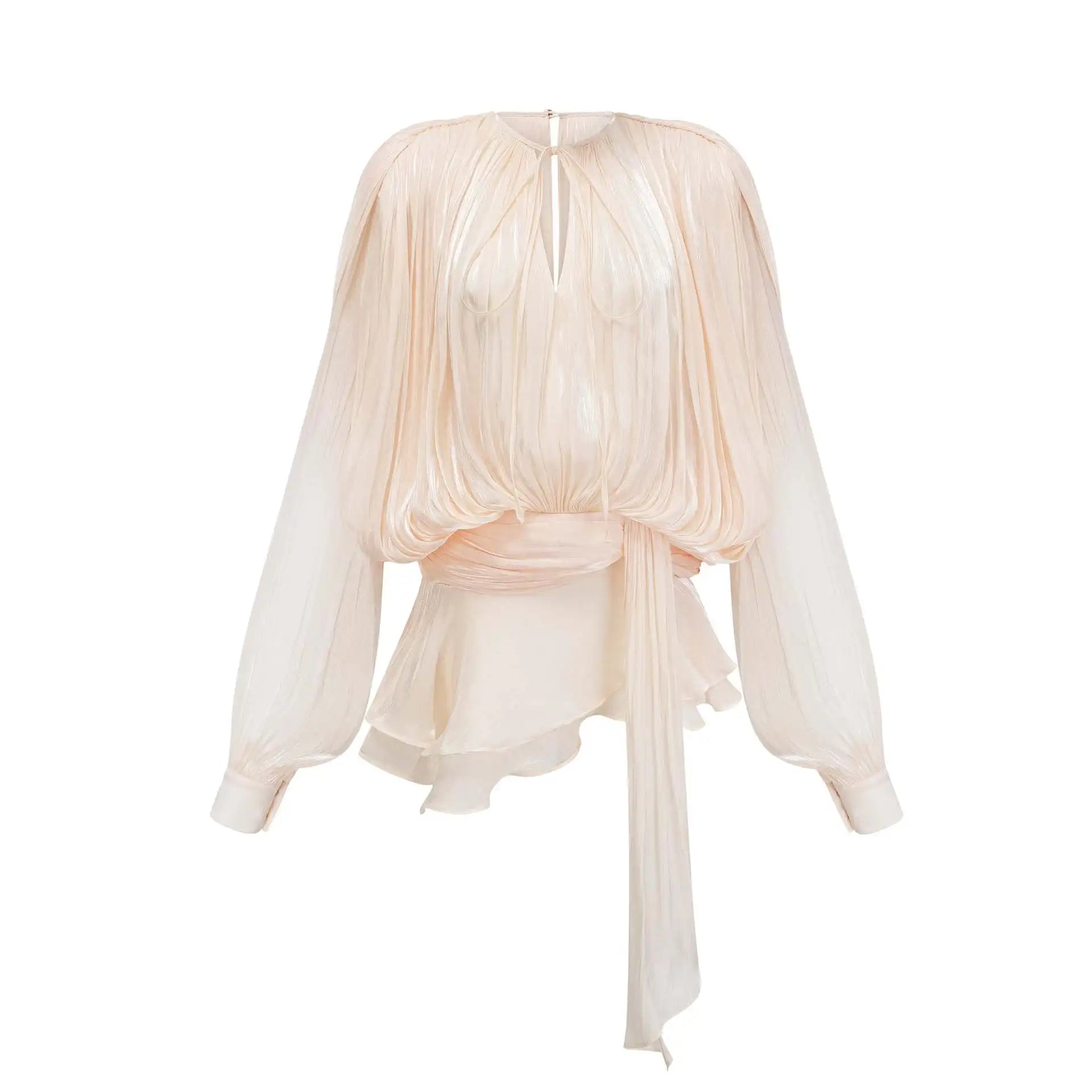 Elegant Chiffon Ruffle Dress
